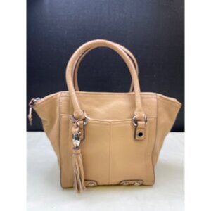 Tignanello Women's Tan Pebbled Leather Purse / Handbag SKU 5475